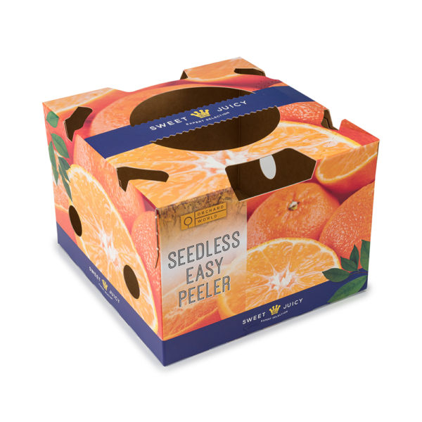 branded citrus fruit cardboard carry pack