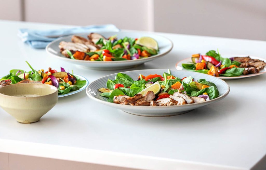 HelloFresh meals on table