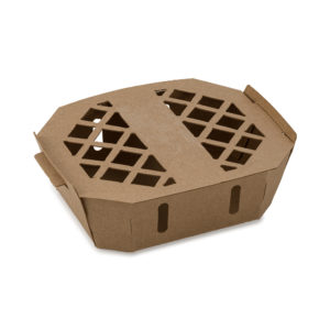 Cardboard Nested Tray with lattice vent lid