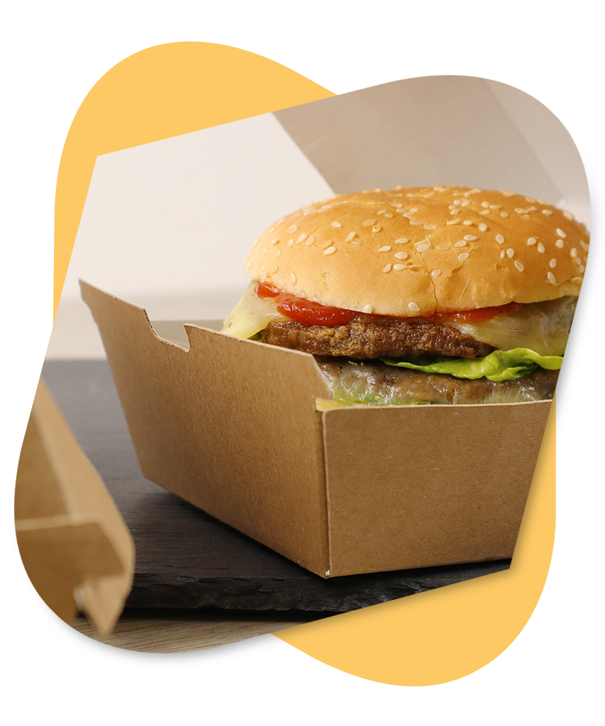 custom burger box, packaging