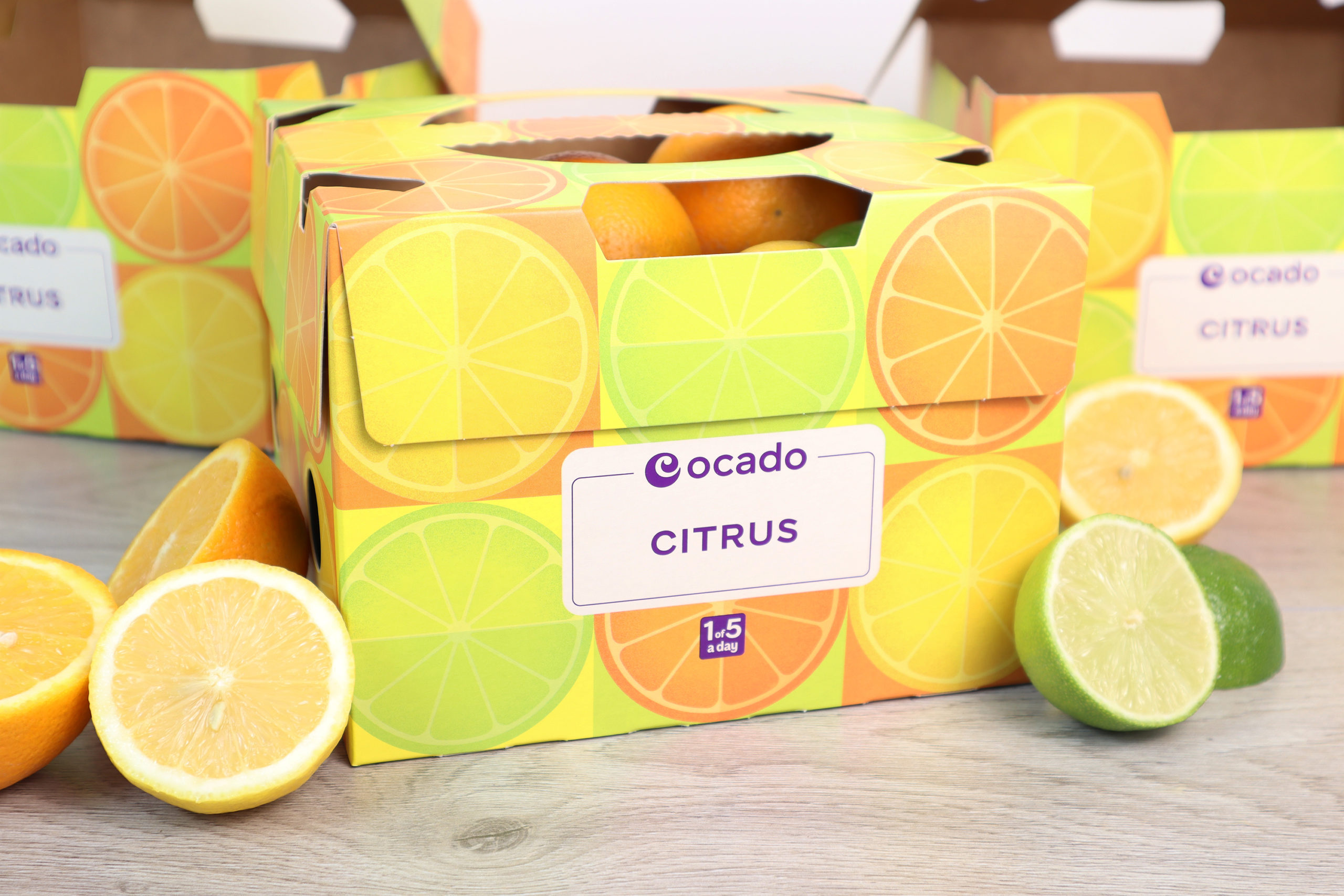 custom food boxes, ocado citrus boxes