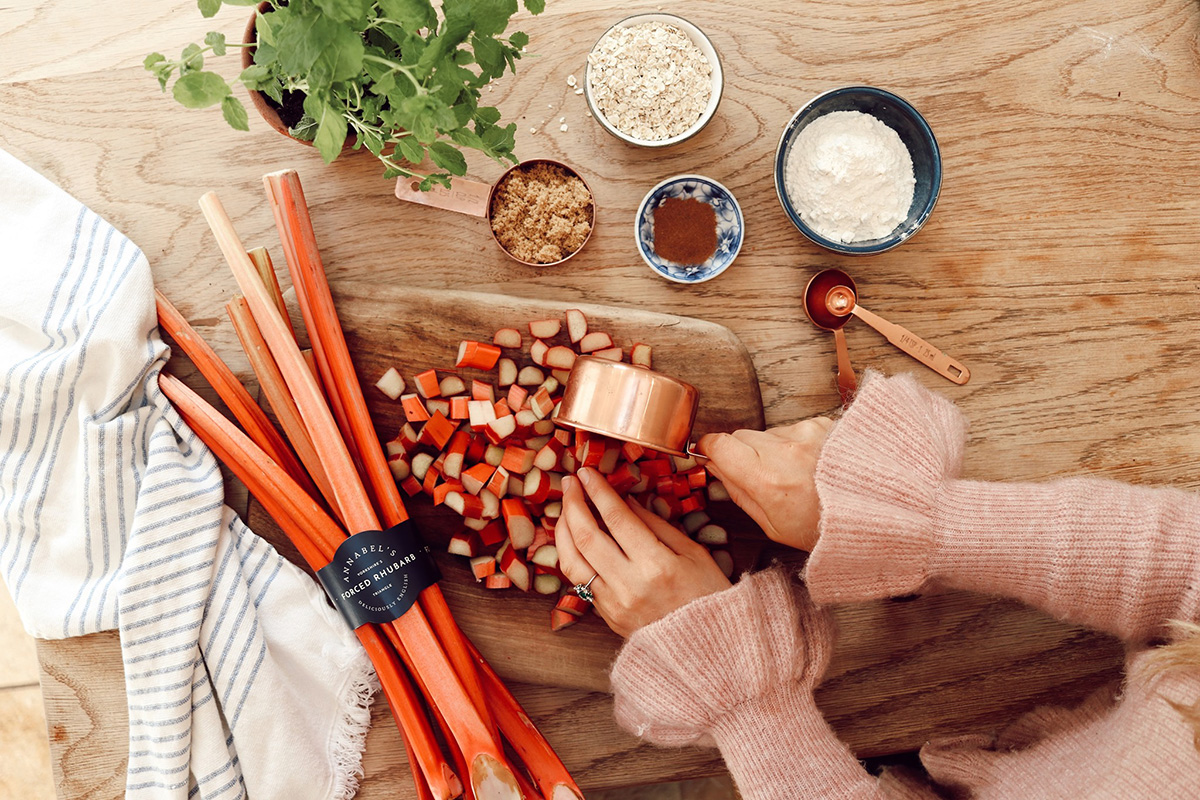 custom food packaging, rhubarb, annabels deliciously british