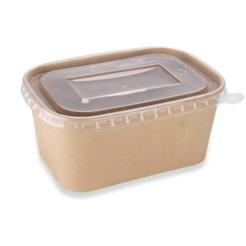 Kraft Rectangular Hot Food Container, 1000ml Westpak