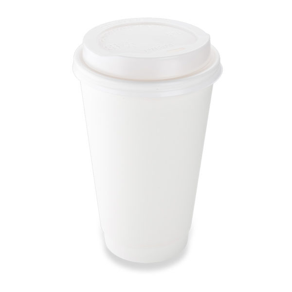 Paper Double Wall Hot Cup 16oz With PS Lid