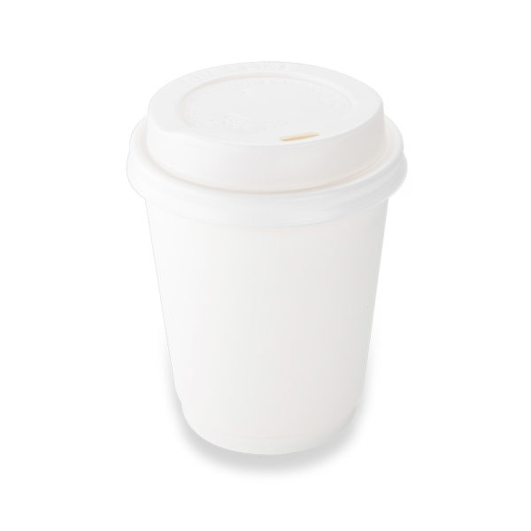 Paper Double Wall Hot Cup 8oz With PS Lid