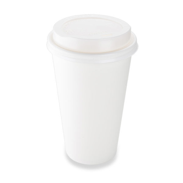 Paper Single Wall Hot Cup 16oz With PS Lid