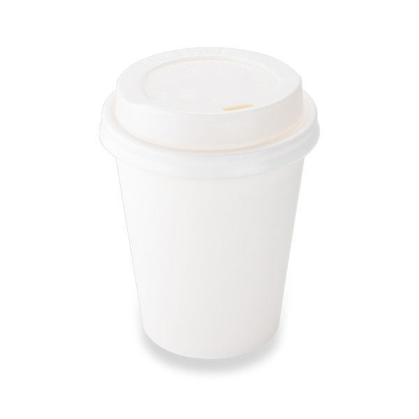 Paper Single Wall Hot Cup 8oz With PS Lid